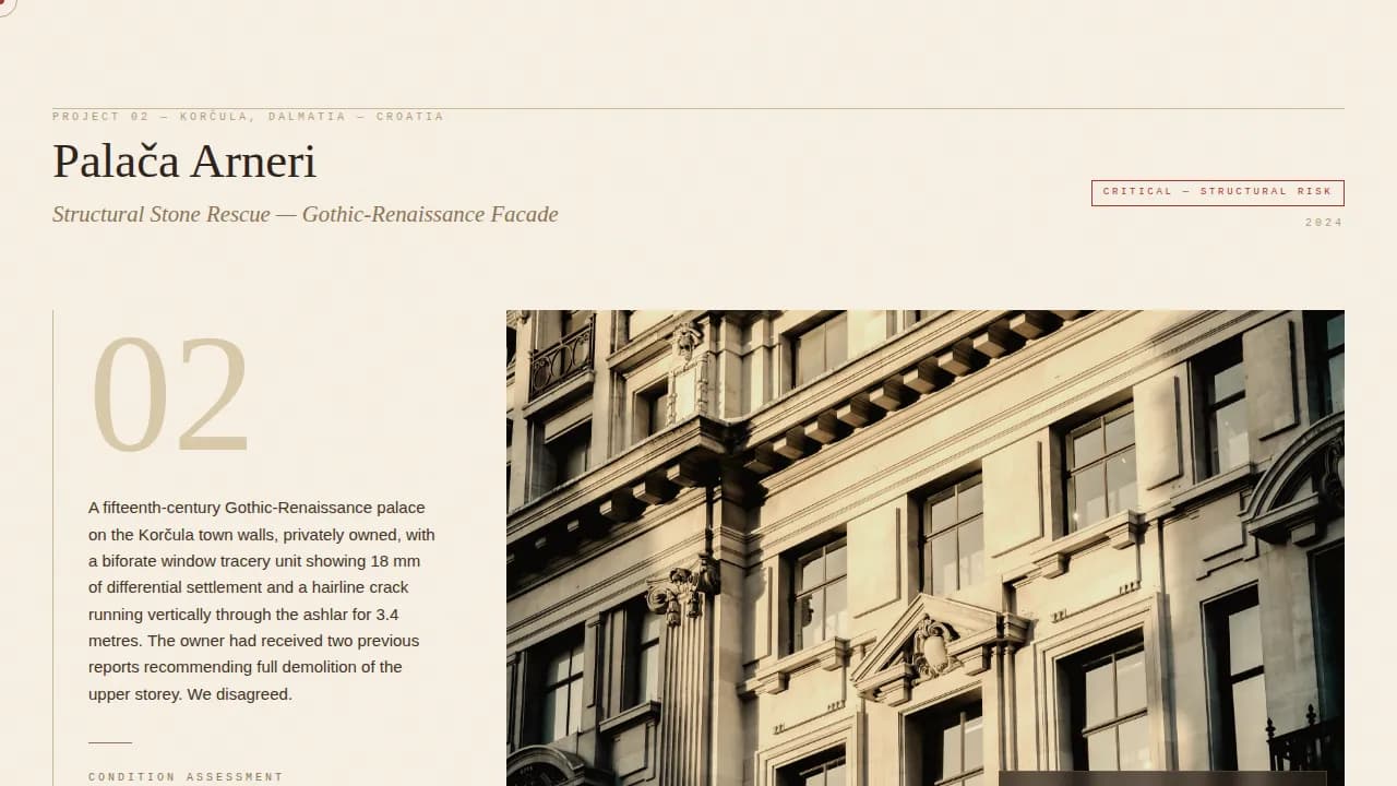 Mediterranean Architecture Professional Website Template