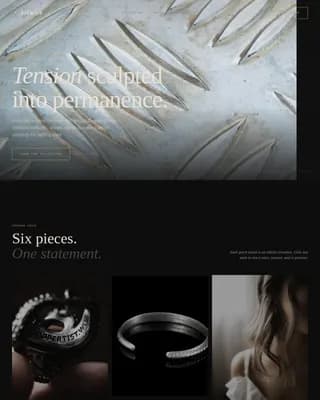 Gallery — Dark Luxury Jewelry Landing Page Template