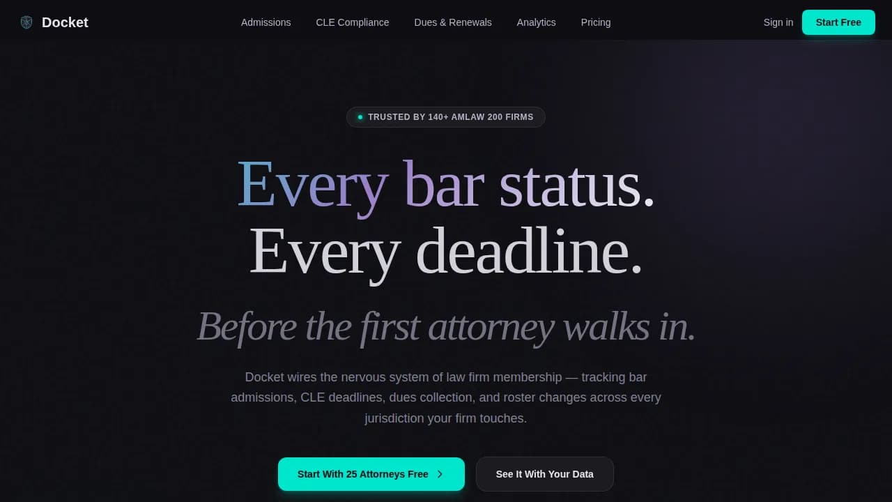 Organize — Intelligent Legal Operations Landing Page Template