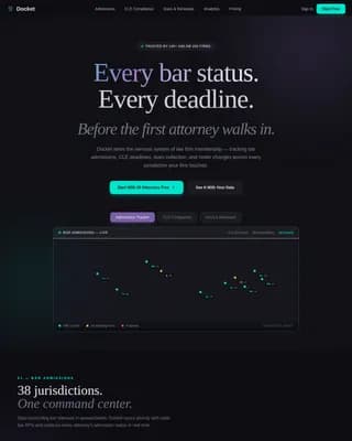 Organize — Intelligent Legal Operations Landing Page Template