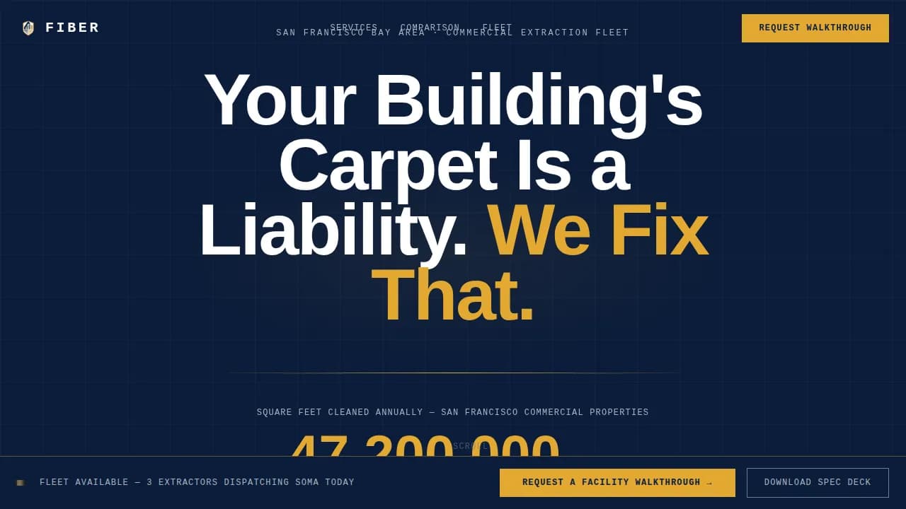 Strand — Premium Carpet Care Landing Page Template