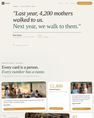 Remedy - Humanitarian Healthcare Access NGO Landing Page Template