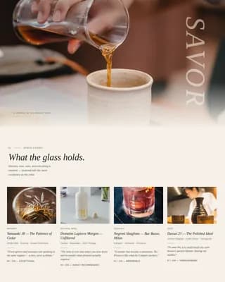 Food & Beverage Blog & Media Pre-Launch Website Template