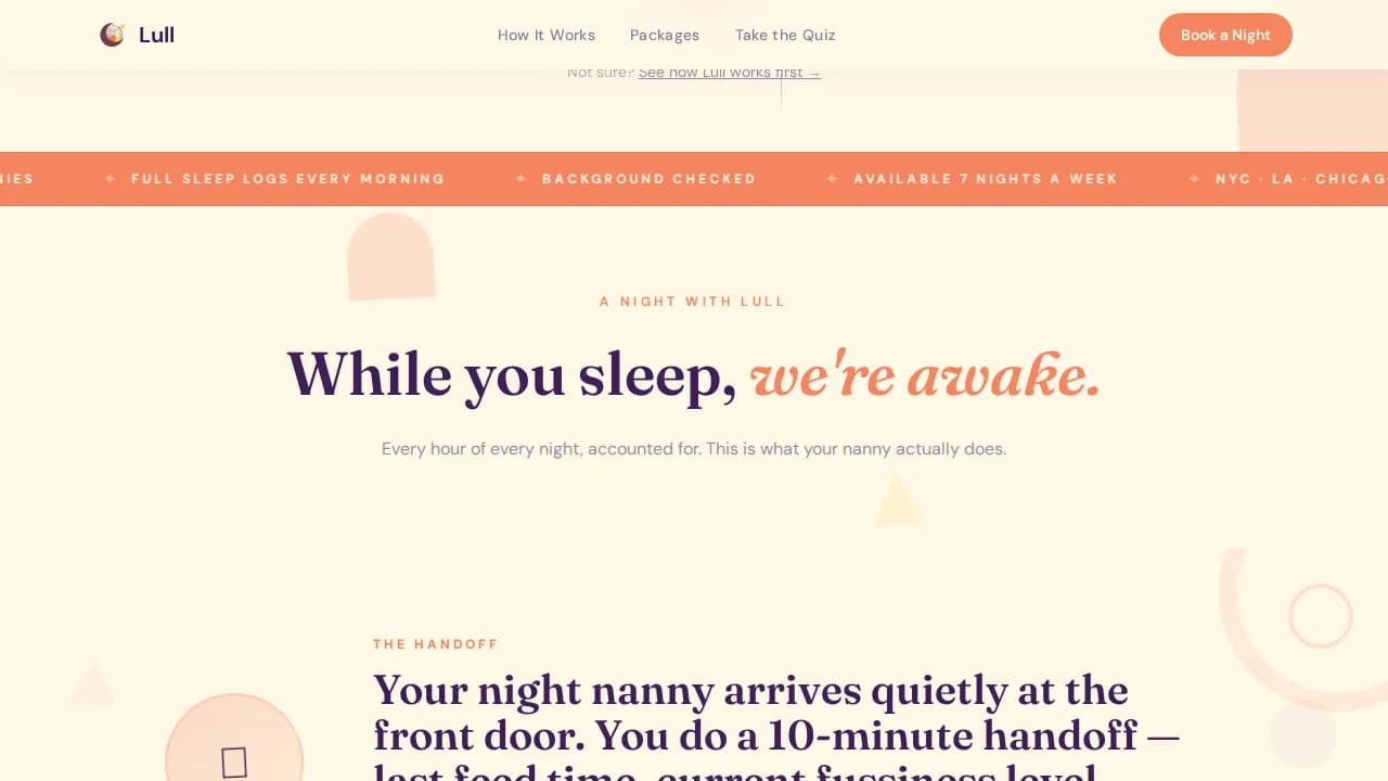 Nanny & Au Pair Booking Website Template