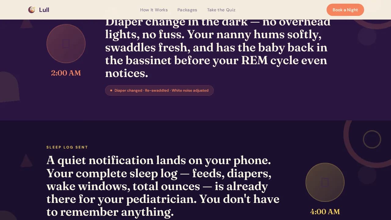 Nanny & Au Pair Booking Website Template
