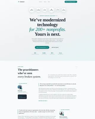 Nonprofit Consulting Booking Website Template