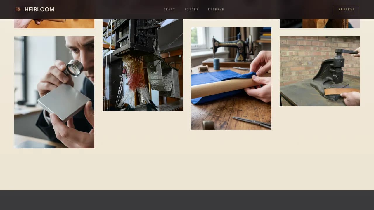 Luxury — Curated Heirloom Accessories Landing Page Template