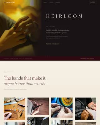 Luxury — Curated Heirloom Accessories Landing Page Template