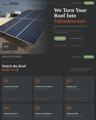 Verdant — Advanced Living Roof Systems Landing Page Template