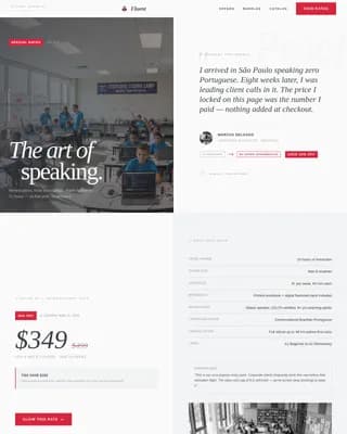 Fluent — Smart Language Academy Landing Page Template