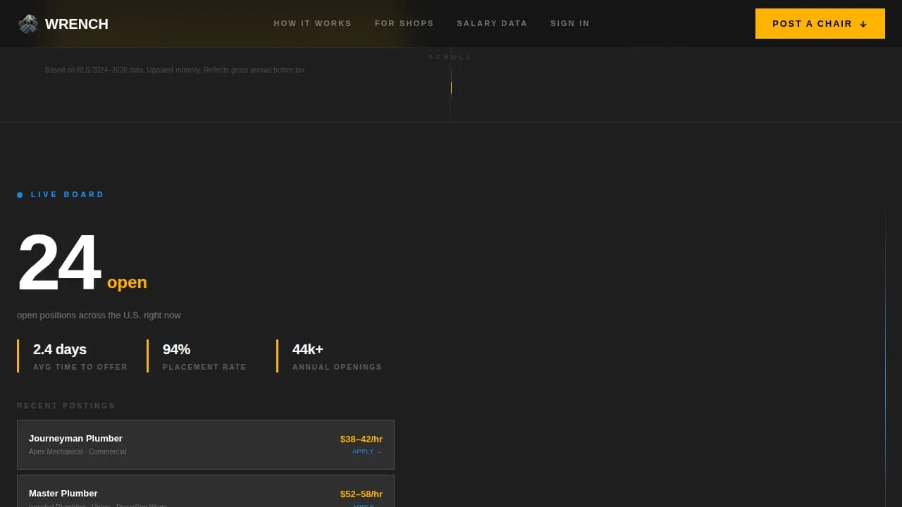 Flow — Modern Plumbing Marketplace Landing Page Template