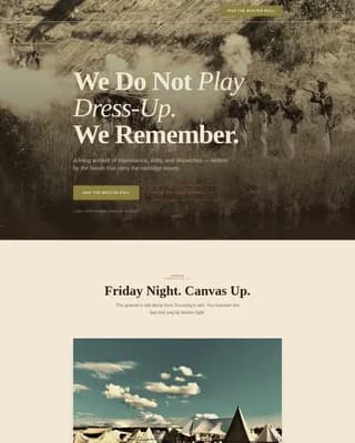 Chronicle — Immersive Historical Experience Landing Page Template