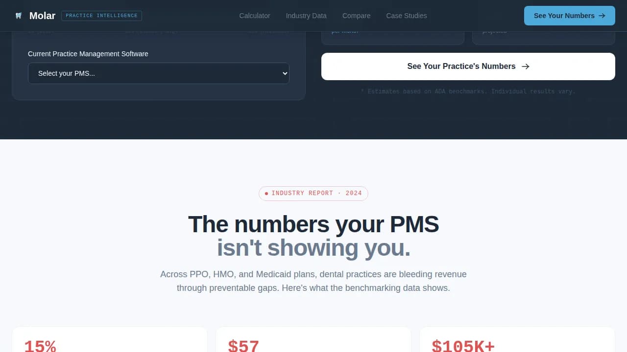 Dentrix — Intelligent Dental Operations Landing Page Template