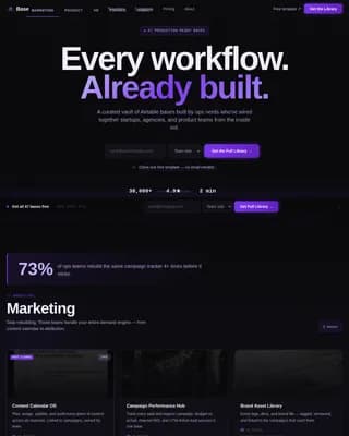 No-Code Platform Documentation Professional Website Template