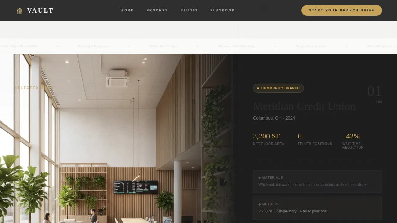 Vault — Secure Banking Hub Landing Page Template