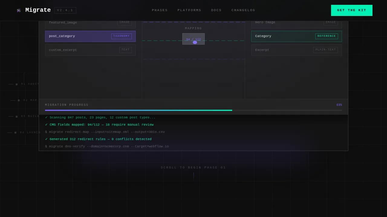 Transition — Seamless Infrastructure Management Landing Page Template