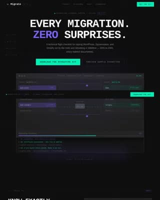 Transition — Seamless Infrastructure Management Landing Page Template