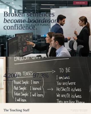 Language School Marketing Professional Website Template