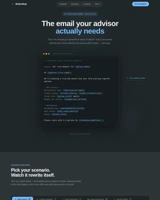 Triprefer — Smart Adventure Network Landing Page Template