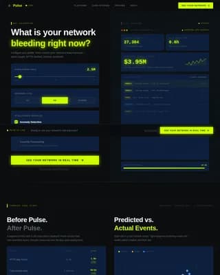 Signal — Advanced Network Monitoring Landing Page Template