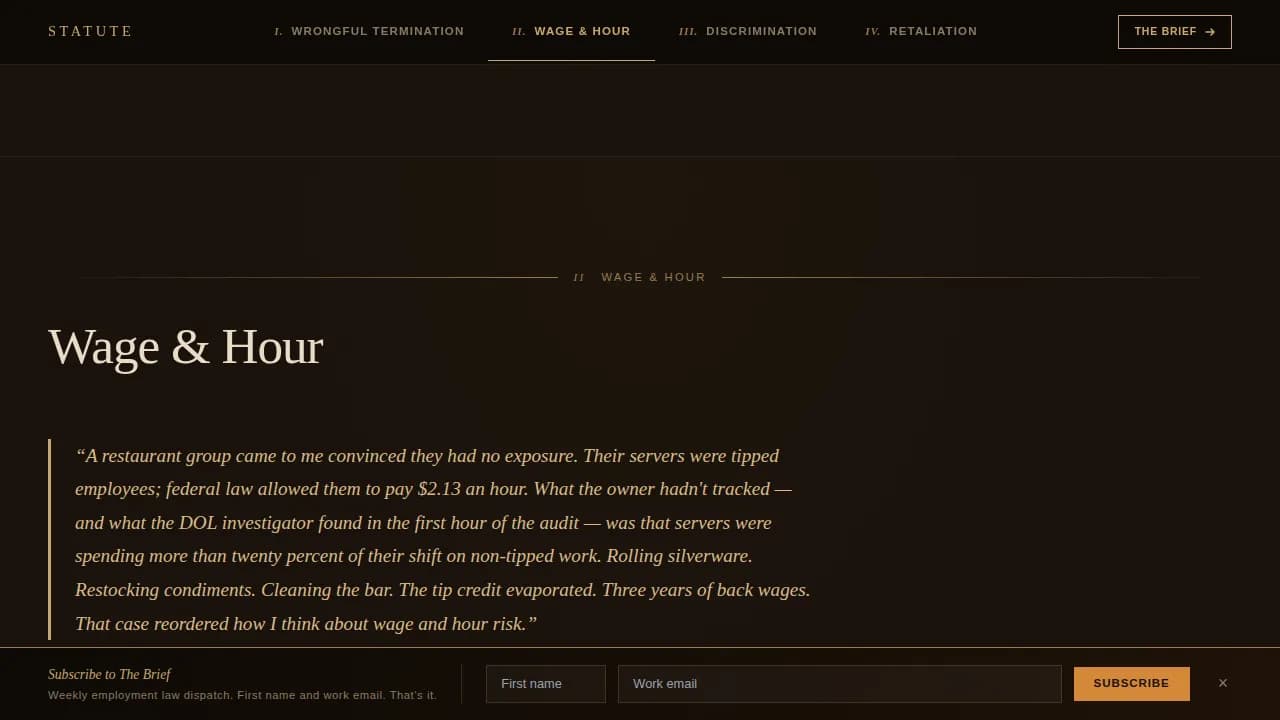 Legal & Policy Blog Reviews Website Template