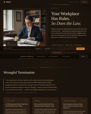 Legal & Policy Blog Reviews Website Template