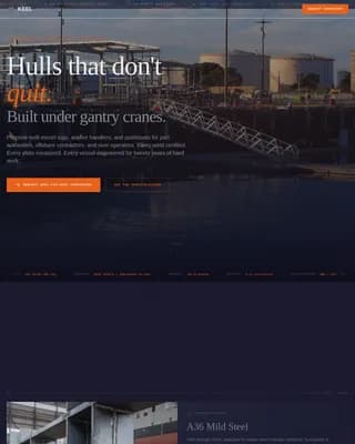 Keel - Spec-for-Spec Shipyard Build Landing Page Template