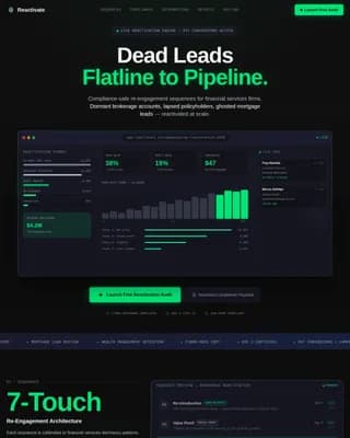 Recover — Powerful Fintech Re-engagement Landing Page Template