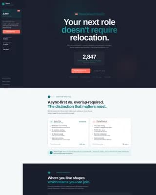 Beacon - Remote Job Discovery Landing Page Template