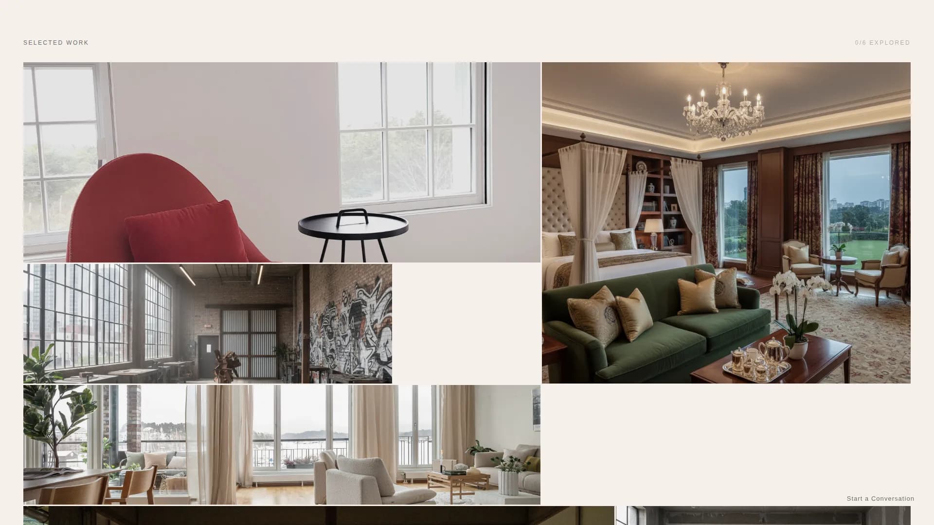 Interior Designer Portfolio Portfolio Website Template