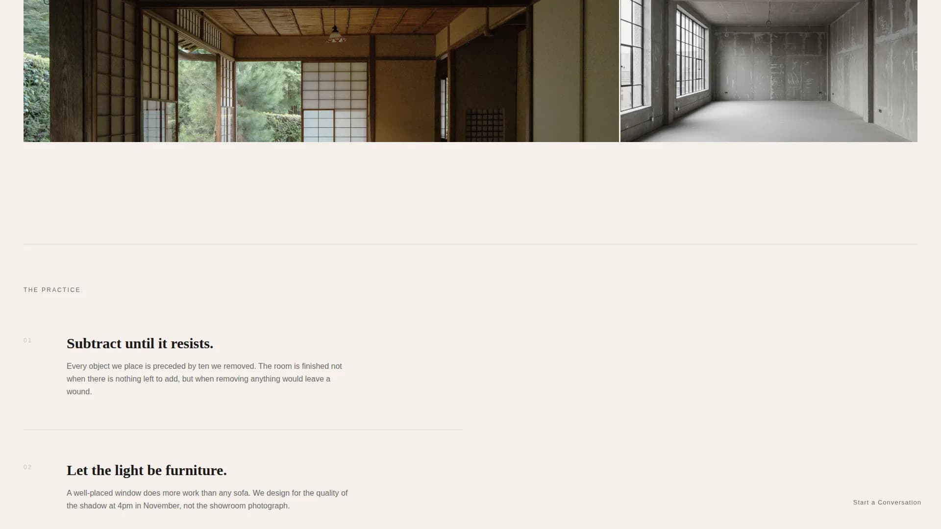 Interior Designer Portfolio Portfolio Website Template