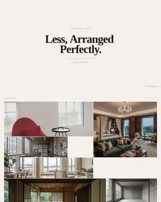 Interior Designer Portfolio Portfolio Website Template