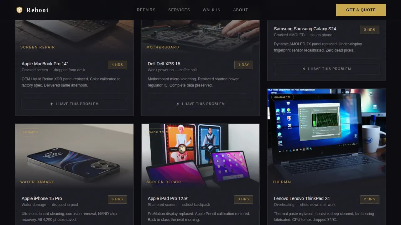 Local Brick & Mortar Advanced Professional Website Template