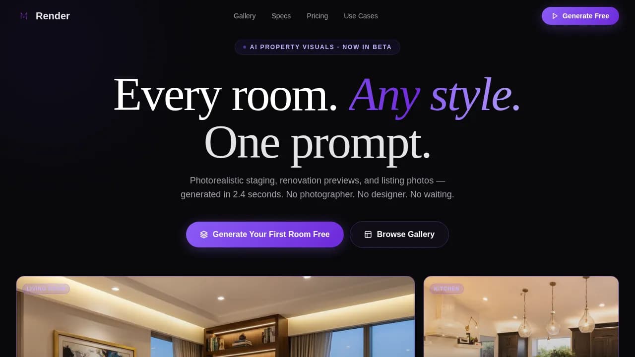 AI for Real Estate Reviews Website Template