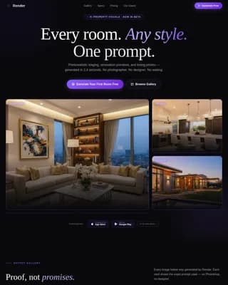 AI for Real Estate Reviews Website Template