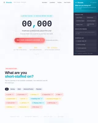 Staff — Premium Healthcare Staffing Landing Page Template