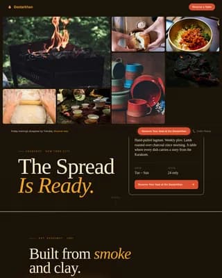 Dastarkhan — Premium Central Asian Dining Landing Page Template