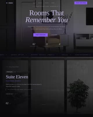 Atelier — Stunning Interior Design Portfolio Landing Page Template