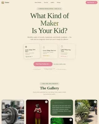 Buildkit — Maker Discovery Experience Landing Page Template