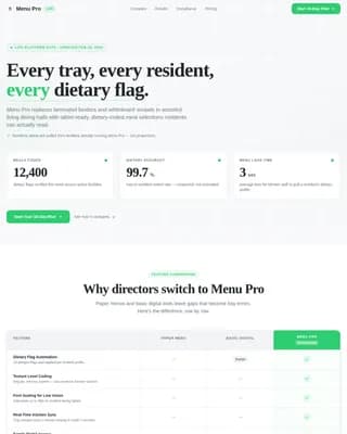 Senior Care Digital Presence Reviews Website Template