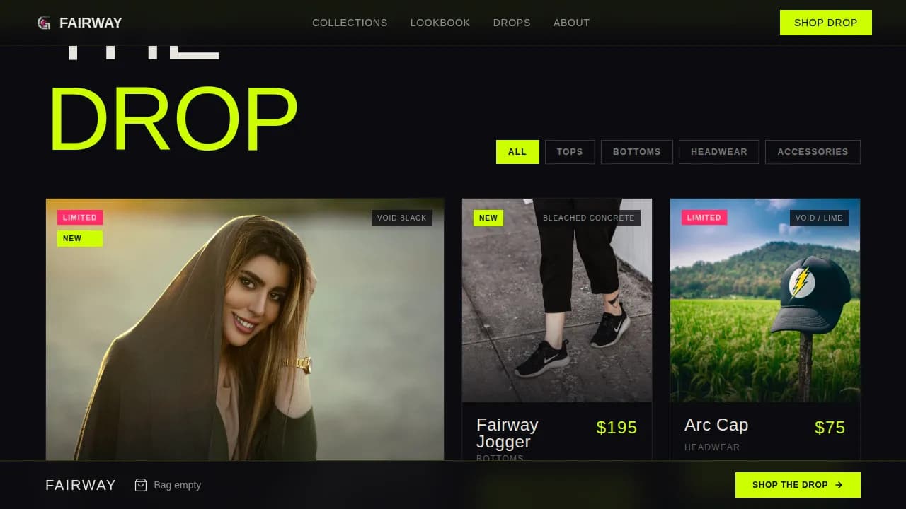 Activewear & Athleisure Brand Blog Website Template