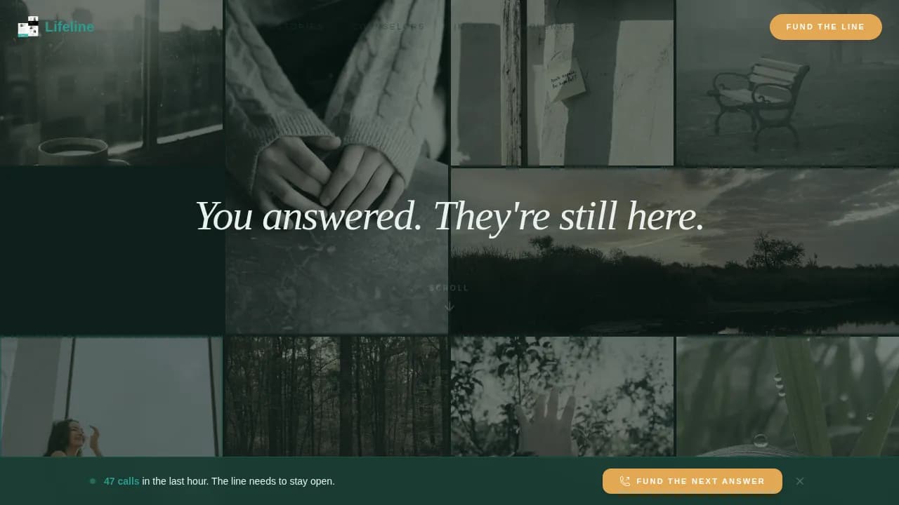 Beacon — Immediate Crisis Support Landing Page Template