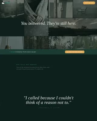 Beacon — Immediate Crisis Support Landing Page Template