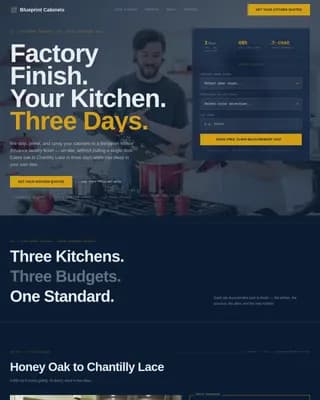 Blueprint — Premium Kitchen Painting Landing Page Template