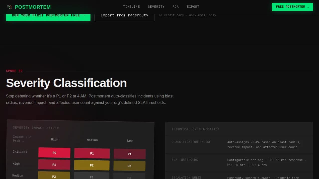 Postmortem - Incident Cost Estimator RCA Landing Page Template