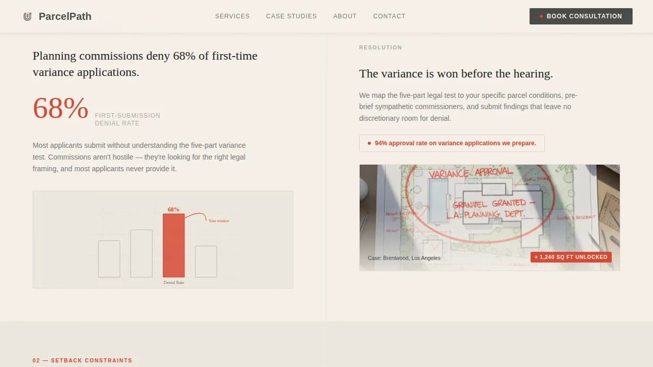 Plat - Precision Zoning Feasibility Landing Page Template
