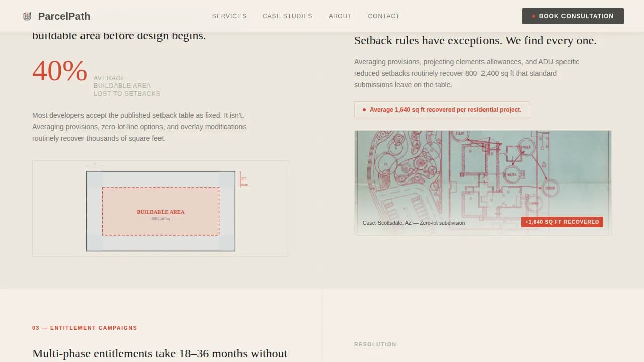 Plat - Precision Zoning Feasibility Landing Page Template