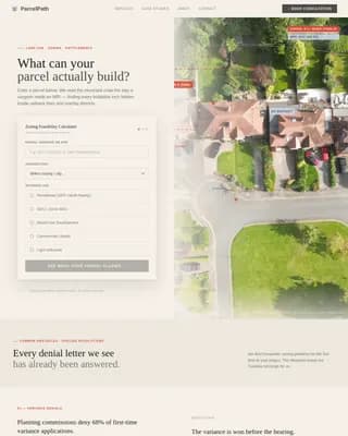 Plat - Precision Zoning Feasibility Landing Page Template