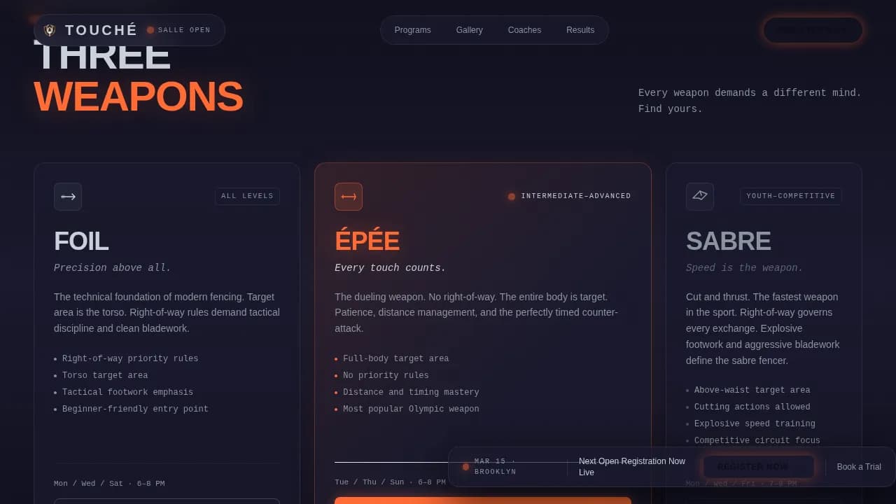 Fencing Reviews Website Template