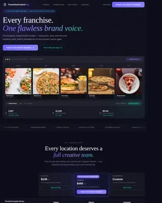 Brandstream — Franchise Social Command Landing Page Template